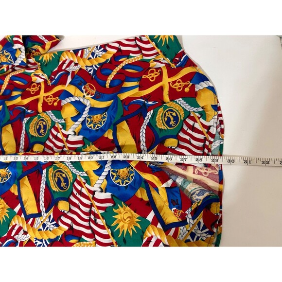 Vintage Pendleton TALL Womens 12 Large Captain Nautical Flag Button Up Shirt i - Picture 3 of 9